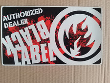 BLACK LABEL SKATEBOARD DEALER  STICKER / skate / surf/ campervan