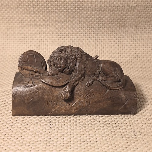 Vintage swiss hand carved wood - hand,