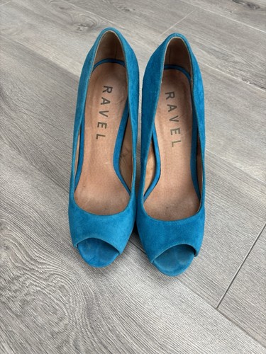 Ravel turquoise suede - turquoise, platform