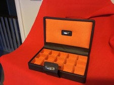 Dulwich ~ Brown Leather Cufflink / Ring ~   15 Compartment Men’s Jewellery Box ~