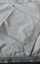 Pair of large 30"square cushion/pillow covers Ivory and lilac