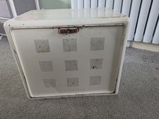 Vintage English Metal Wall Hanging Table Top Meat Safe, Food Safe, Food Cabinet