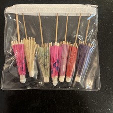 7 Vintage Cocktail Umbrellas Unused - Really Cute!