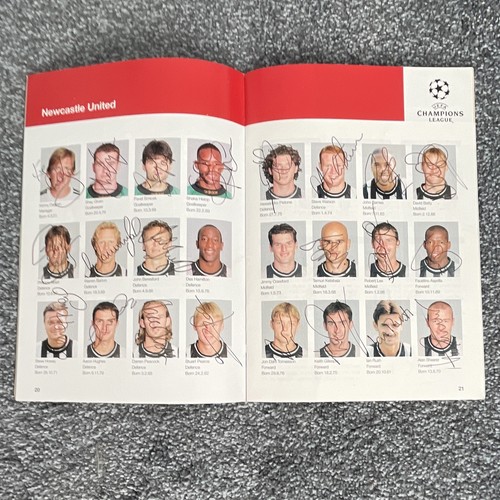 Rare hand signed x22 uefa - signed,