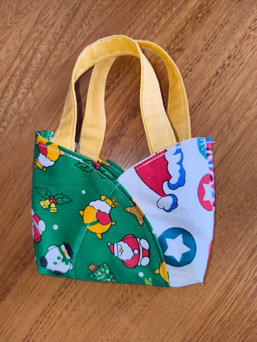 Handmade christmas gift bag - bag, in