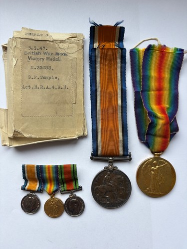Ww1 royal navy medal pair - royal,