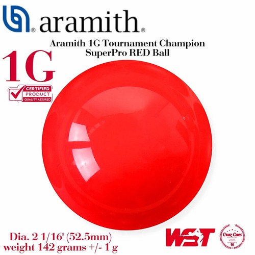 Red aramith tournament - red, 1g