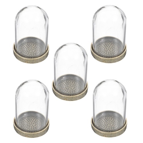 Sets clear glass dome with - glass,