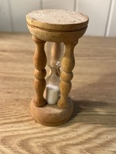 wooden hourglass sand timer