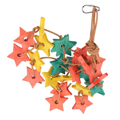 Bird wood star - wood,