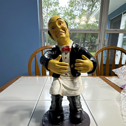 Vintage butler waiter figurine - waiter,