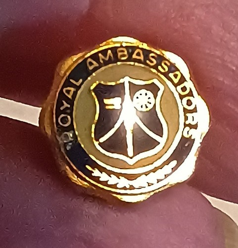 Royal ambassador lapel hat - royal,