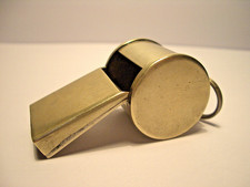 VINTAGE ROBERT PRINGLE , WILDERNESS WORKS ,  METAL  ESCARGOT STYLE WHISTLE .