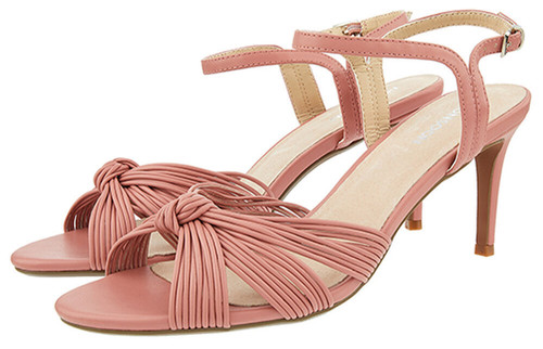 Monsoon kitty knot pink heeled - kitty,