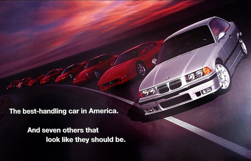 Bmw series poster 18x12 - m3,