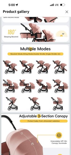 Foldable twin baby double - baby,