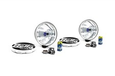 Hella Comet 500 Spotlight Set of 2 Driving Lamp With Cover Bulbs Mounting Kit