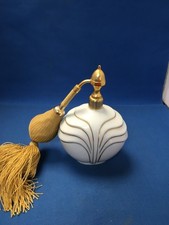 Vintage Marcel Franck limogues France Porcelain Perfume atomiser White/Gold