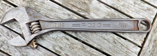 Ridgid 712b adjustable spanner - ridgid,