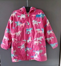 Hatley Pink Unicorn Raincoat Waterproof Size 3