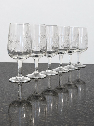 Etched floral port - etched,