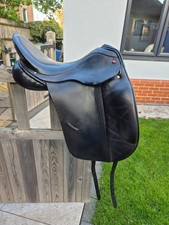 Albion SLK Ultima L/H dressage saddle 17 wide, black leather