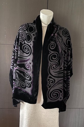 Vintage devore velvet dark - devore,
