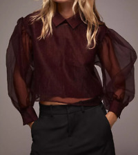 ZARA Burgundy LTD ED Organza