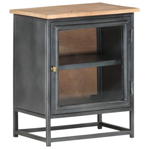 Industrial bedside table with - bedside,