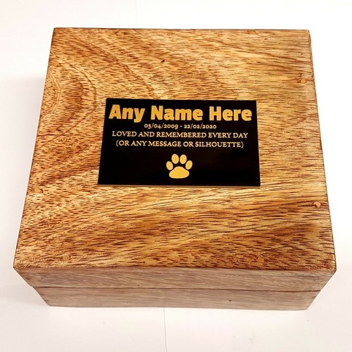 Pet urn with black - with, style