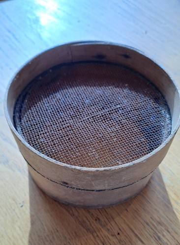 Bentwood kitchen sieve 1930s - bentwood, sieve,