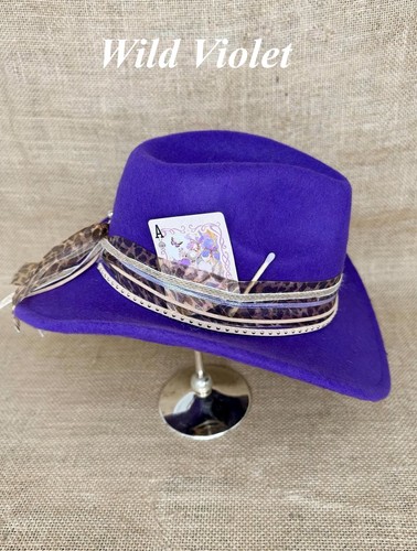 Purple fedora cowgirl - purple,