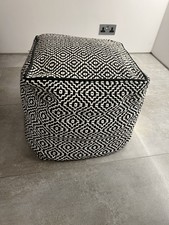 Habitat wool pouffe/footstool