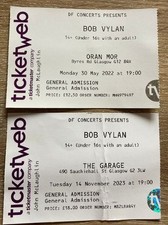 Bob Vylan - 2 x Used Tickets - Oran Mor  & The Garage Glasgow - Punk Rock - Rap