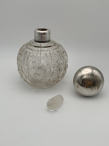 Antique cut glass perfume - antique,