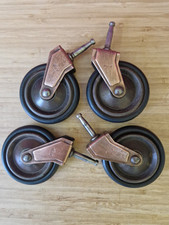 4 x Vintage Brass & Rubber