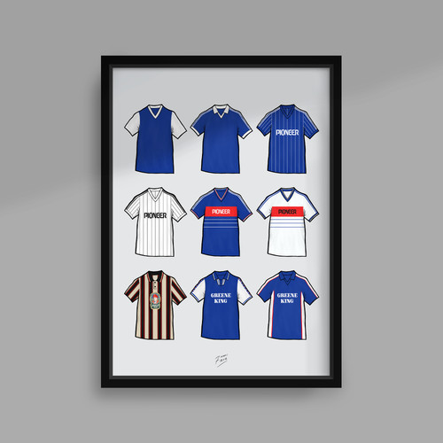 Ipswich retro shirts print - retro,