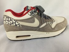 Vgc Nike Air Max 1 Leopard Pack Grey White Trainers  Size UK 4.5 319986-099 
