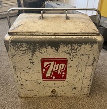 7UP Cool Box progress American 1950's VW Camper Van Ice Box