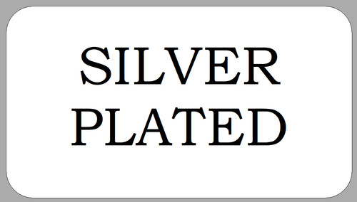 Silver plated stickers - plated,