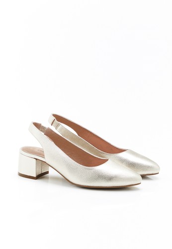 Metallic slingback court - slingback, shoe