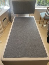 Argos HOME Single Divan Base w/storage & Airsprung Mattress & Headboard & Topper