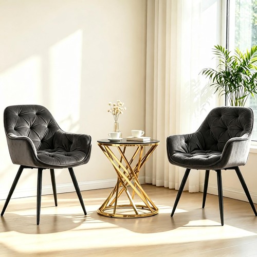 Set velvet chairs - velvet, with