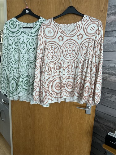 Two smock tops - smock,