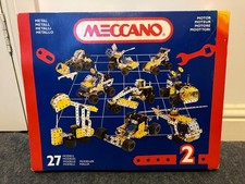 Vintage Meccano Motorised Toy Set 2 (1993) Builds 27 Models - Complete but Used