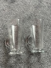 2x Hot Chocolate Glass Mugs