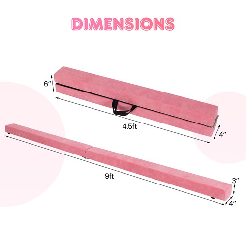 9ft folding gymnastics - 9ft, beam