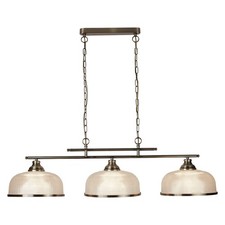 3 Lights Antique Brass Finish
