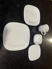 Denby White Square Dinner Set