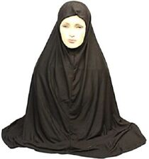 Khimar Black Long Muslim Prayer Lycra Pullover Hijab Burkha Makna Adults Scarf